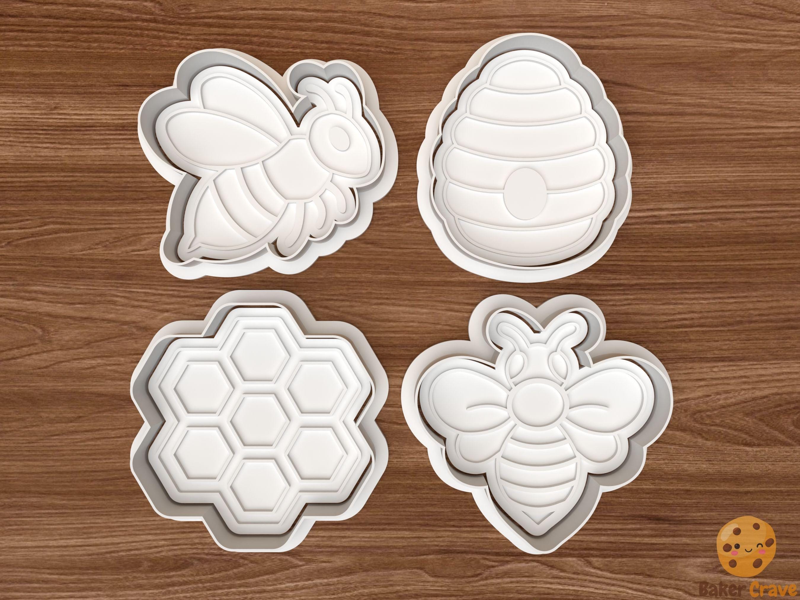 Bee Cookie Cutter Set STL File