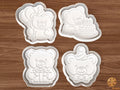 Birthday Teddy Bear Cookie Cutter Set STL File