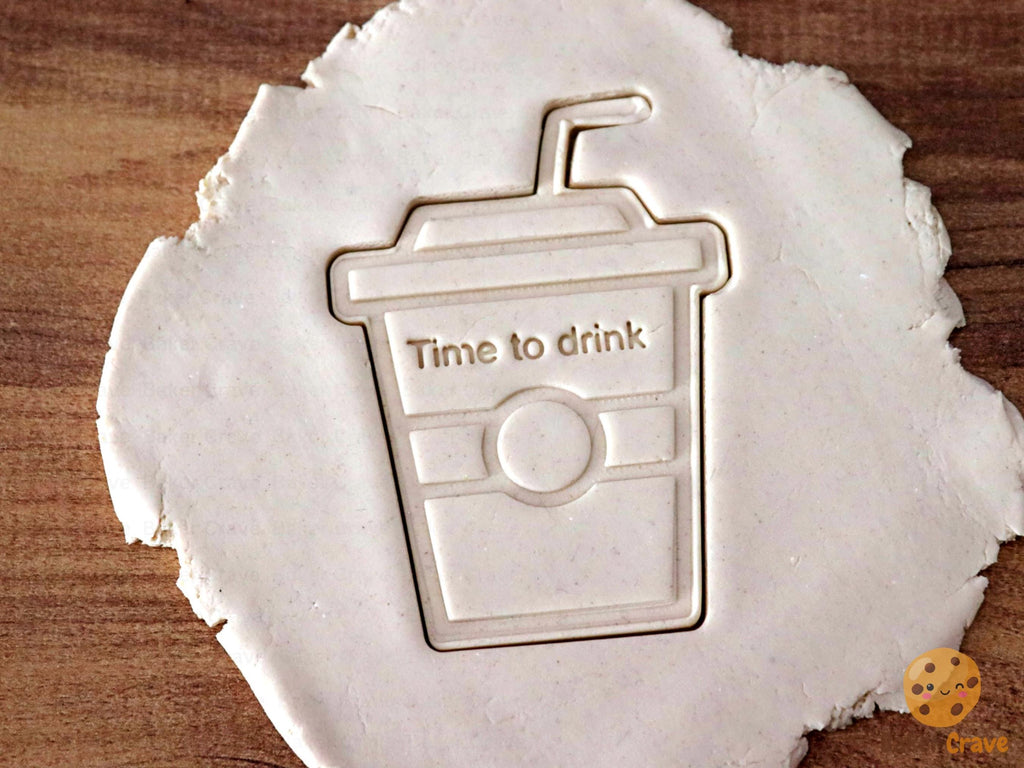 Drink Cup with Straw Cookie Cutter STL File