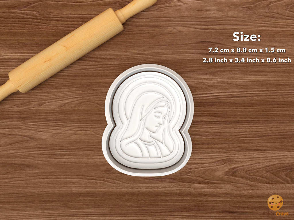 Holy Mary Religious Cookie Cutter Set STL File