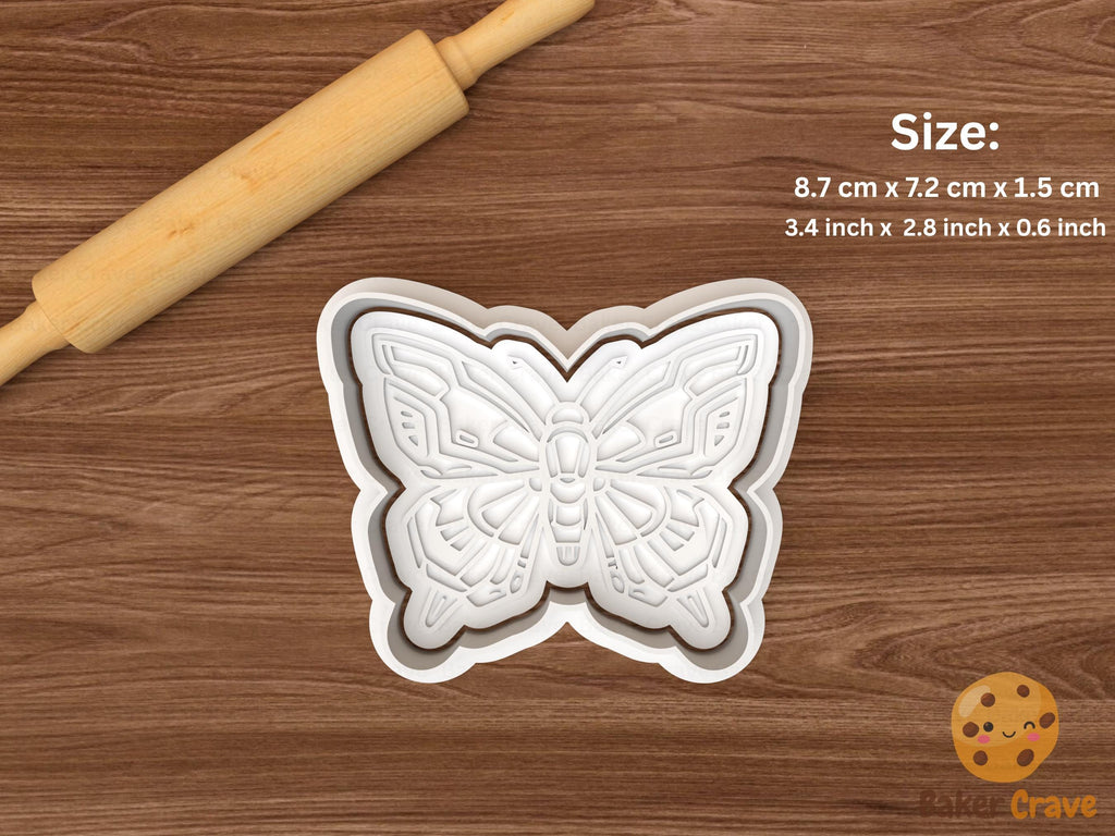 Mechanical Butterfly Cookie Cutter Set STL File