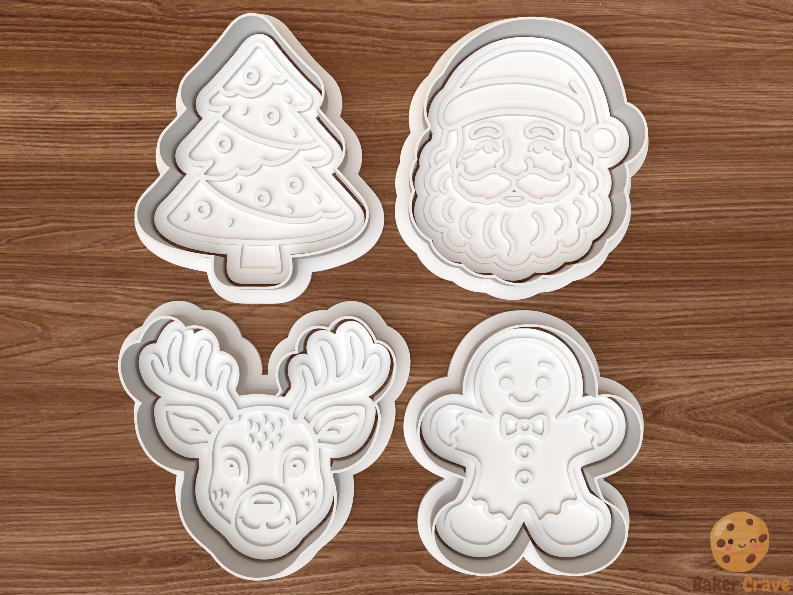 Christmas Cookie Cutter Set STL File