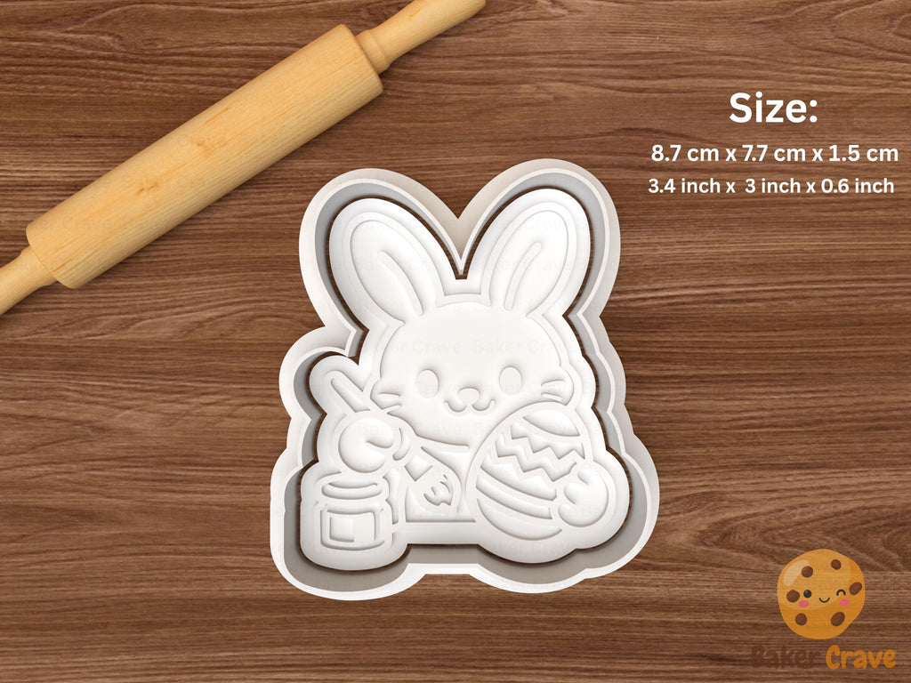 Easter Painting Cookie Cutter Set STL File