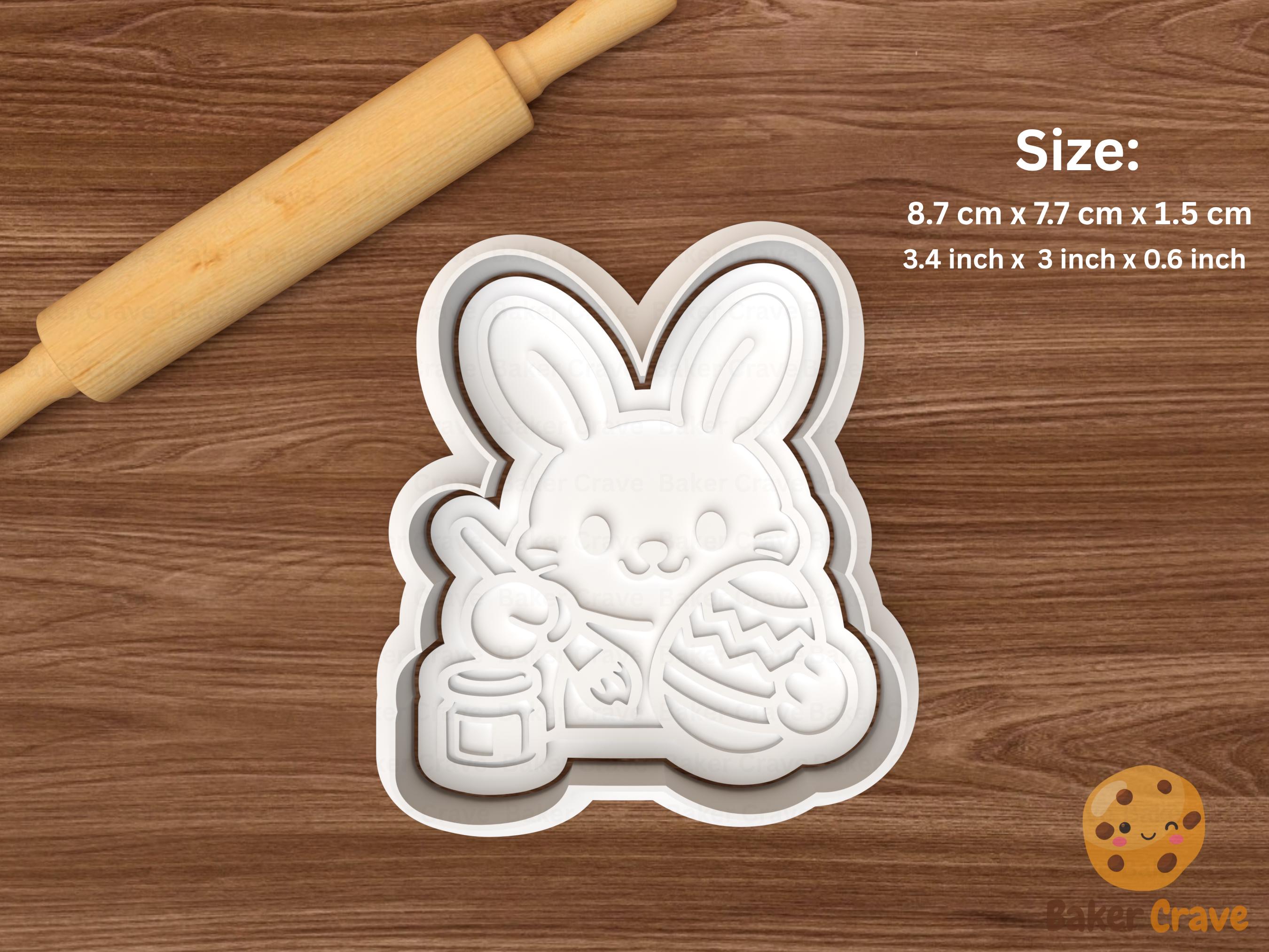 Easter Painting Cookie Cutter Set STL File