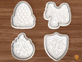 Dragon Fantasy Cookie Cutter Set STL File