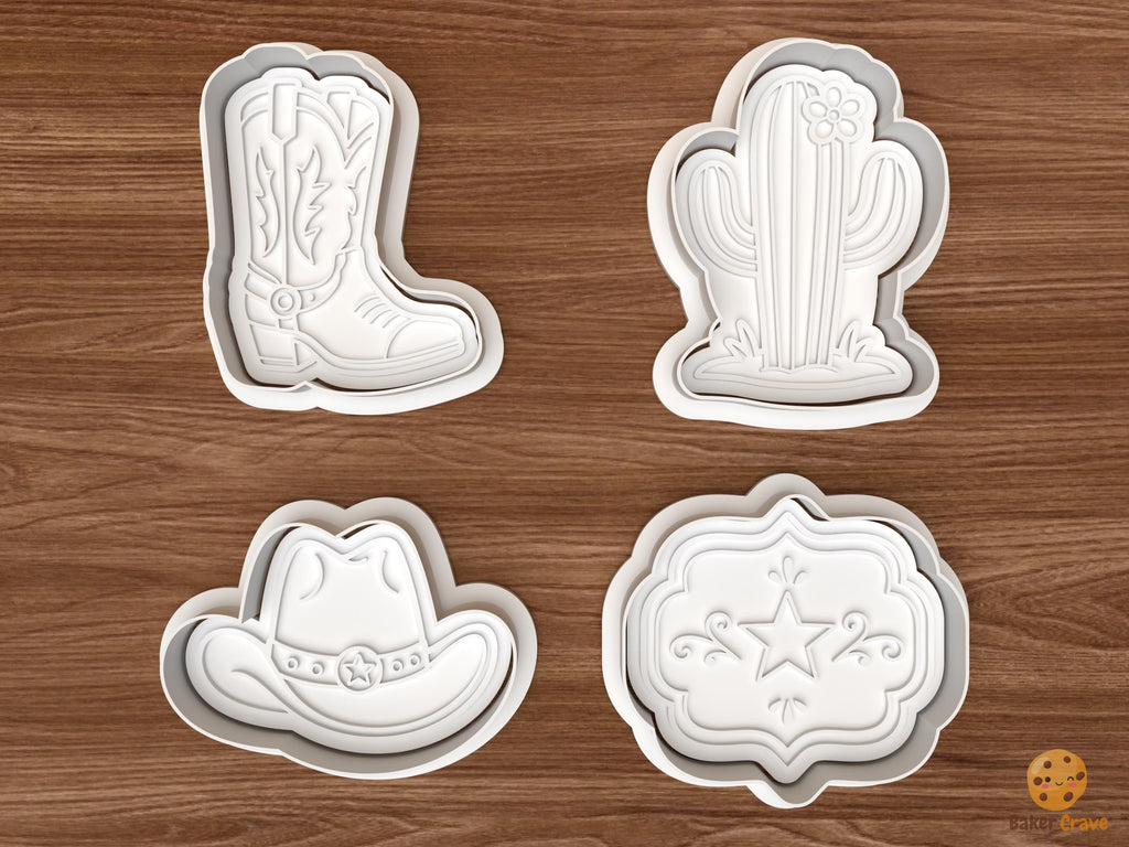 Western Ranch Cookie Cutter Set STL File
