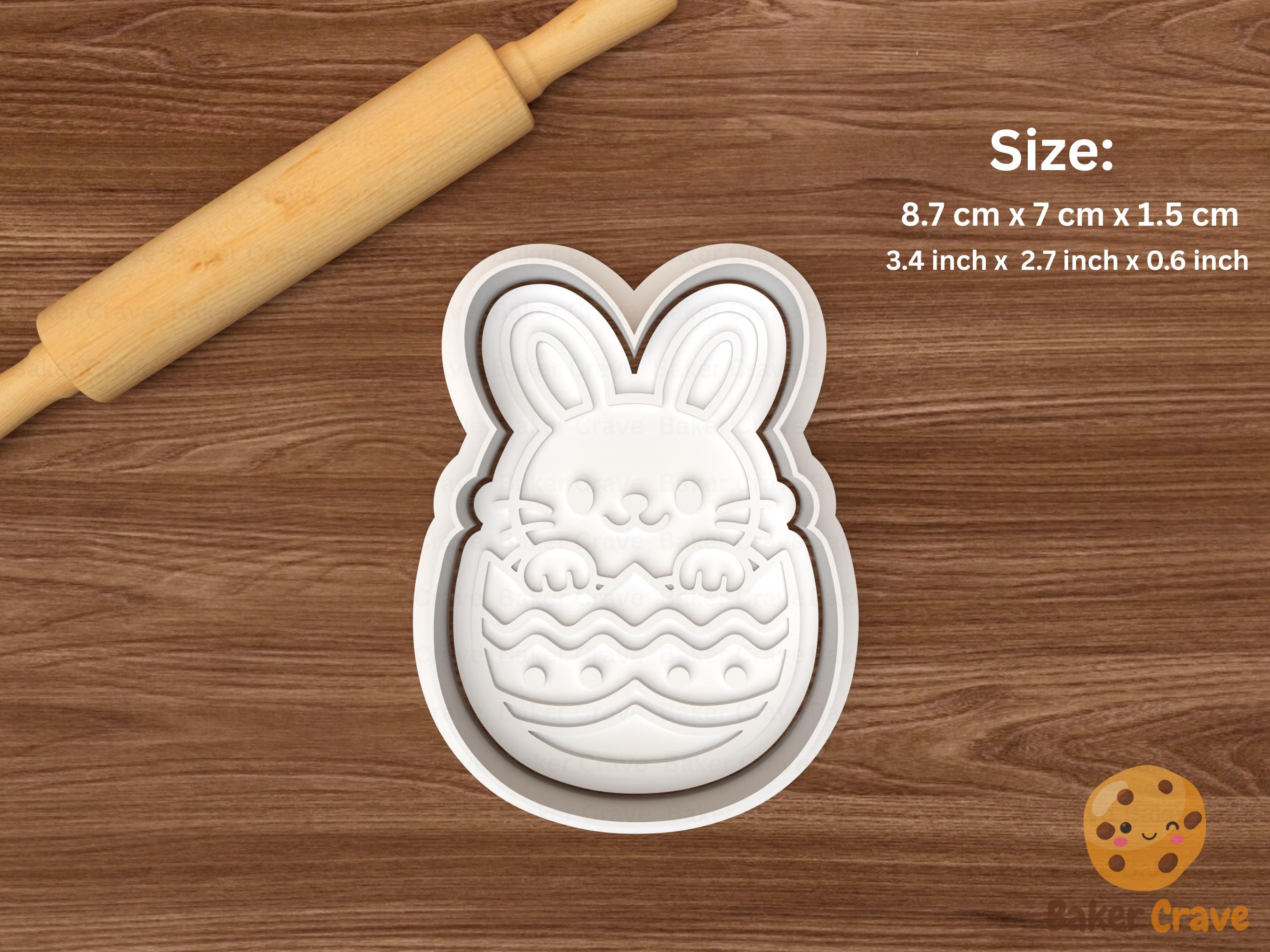 Easter Bunny Cookie Cutter Set STL File