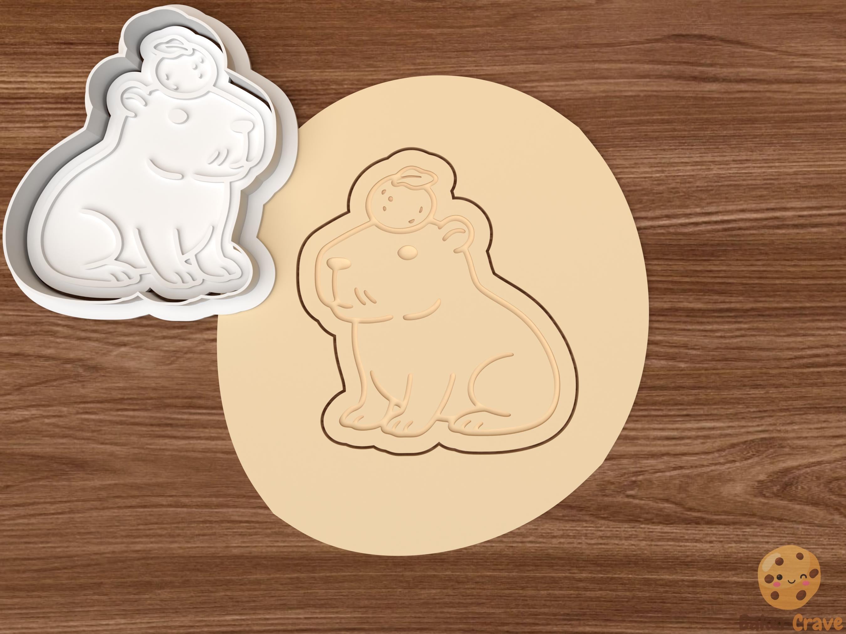 Capybara Cookie Cutter Set STL File