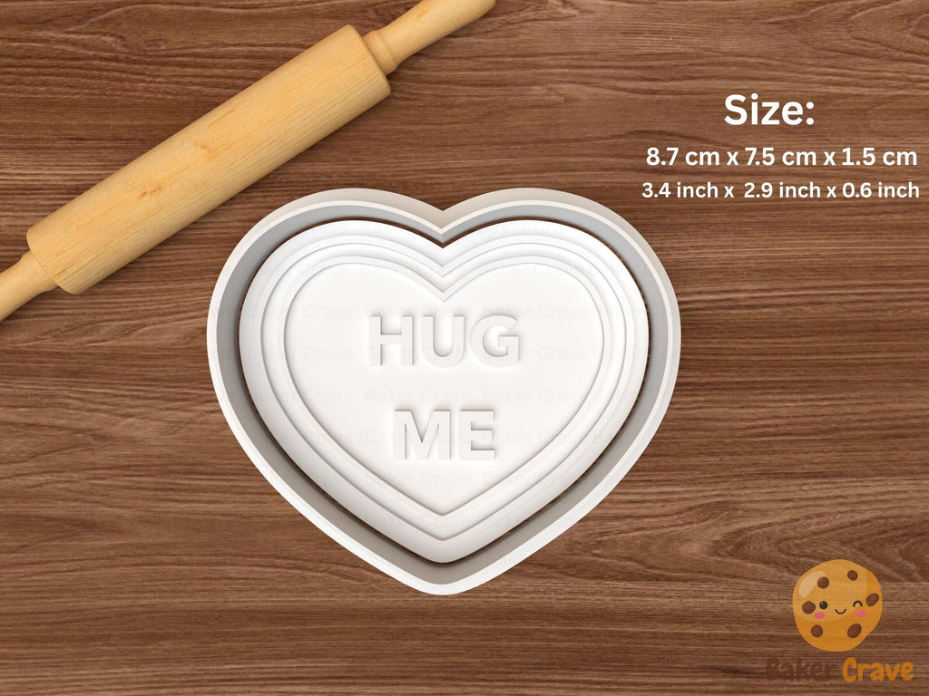 Valentines Conversation Hearts Cookie Cutter Set STL File