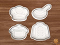 Chef Kitchen Cookie Cutter Set STL File