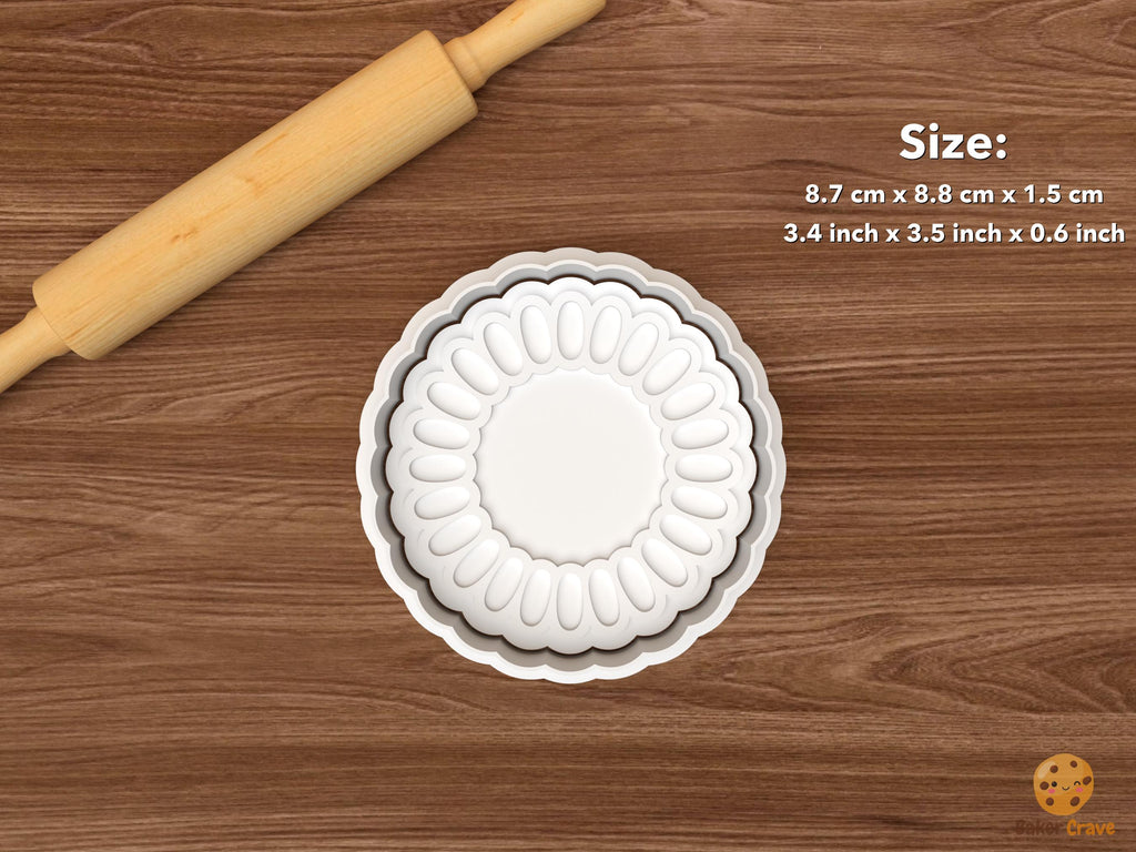 Round Cookie Frame Cookie Cutter Set STL File