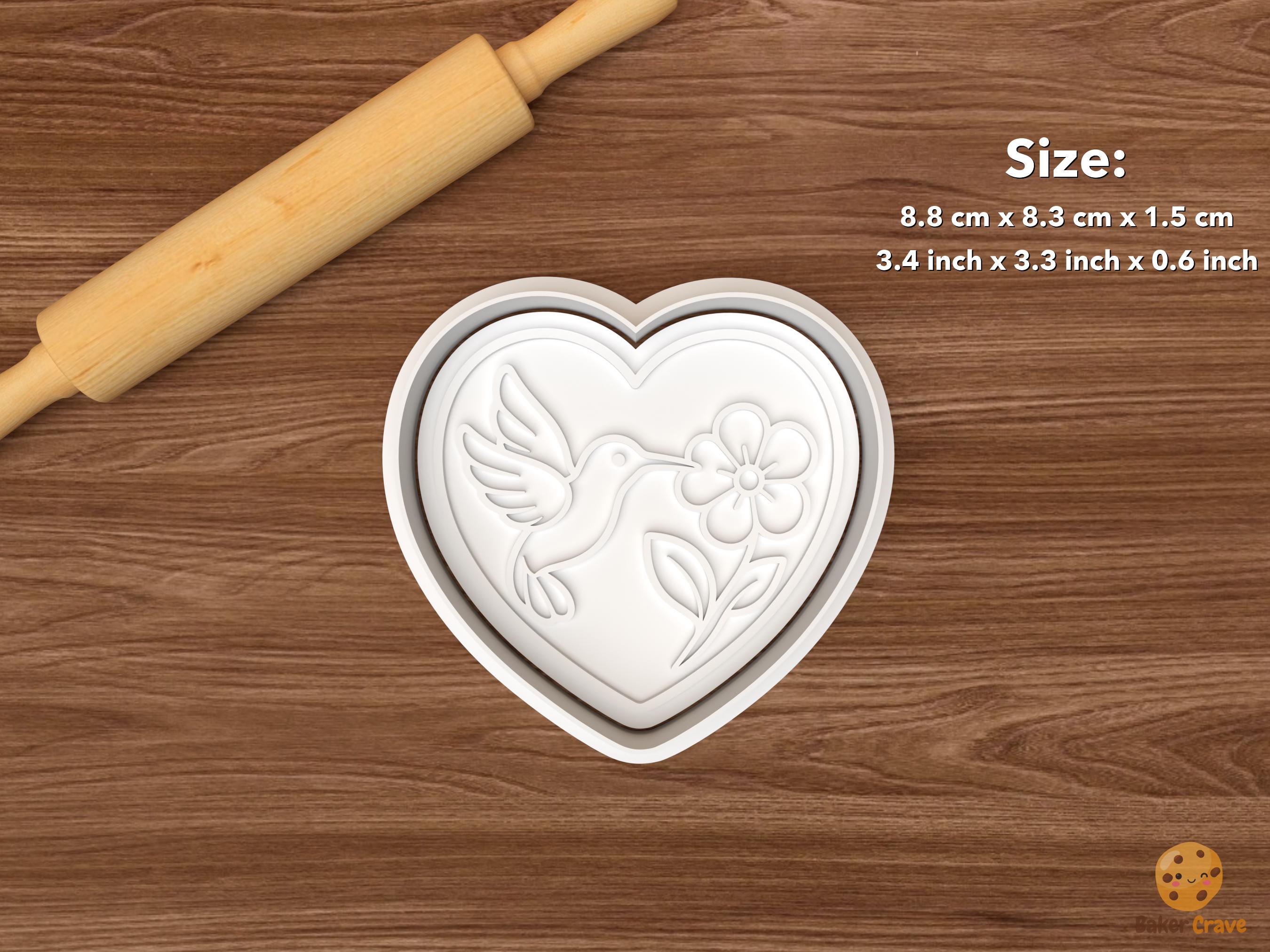 Hummingbird Flower Cookie Cutter Set STL File