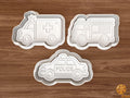 Emergency Vehicles Cookie Cutter Set STL File