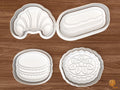 French Pastry Cookie Cutter Set STL File