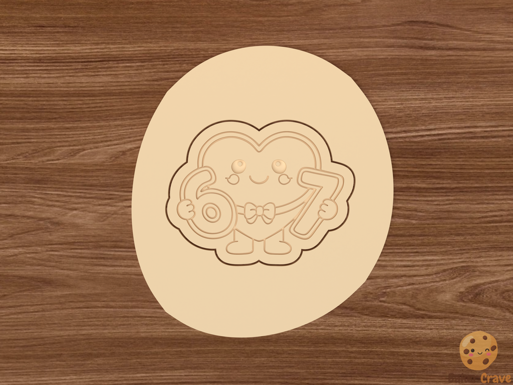 7 Valentine Characters Cookie Cutter Set STL File - 67dough4