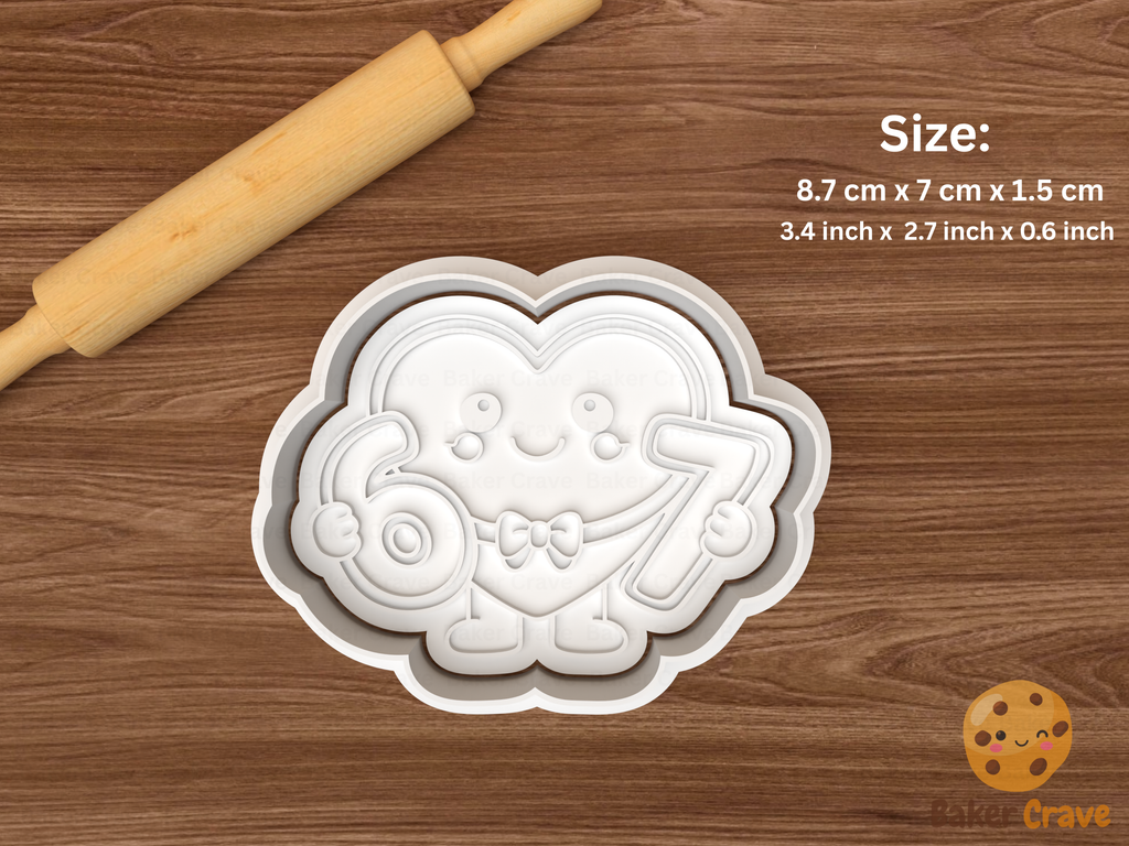 7 Valentine Characters Cookie Cutter Set STL File - 67valentine2