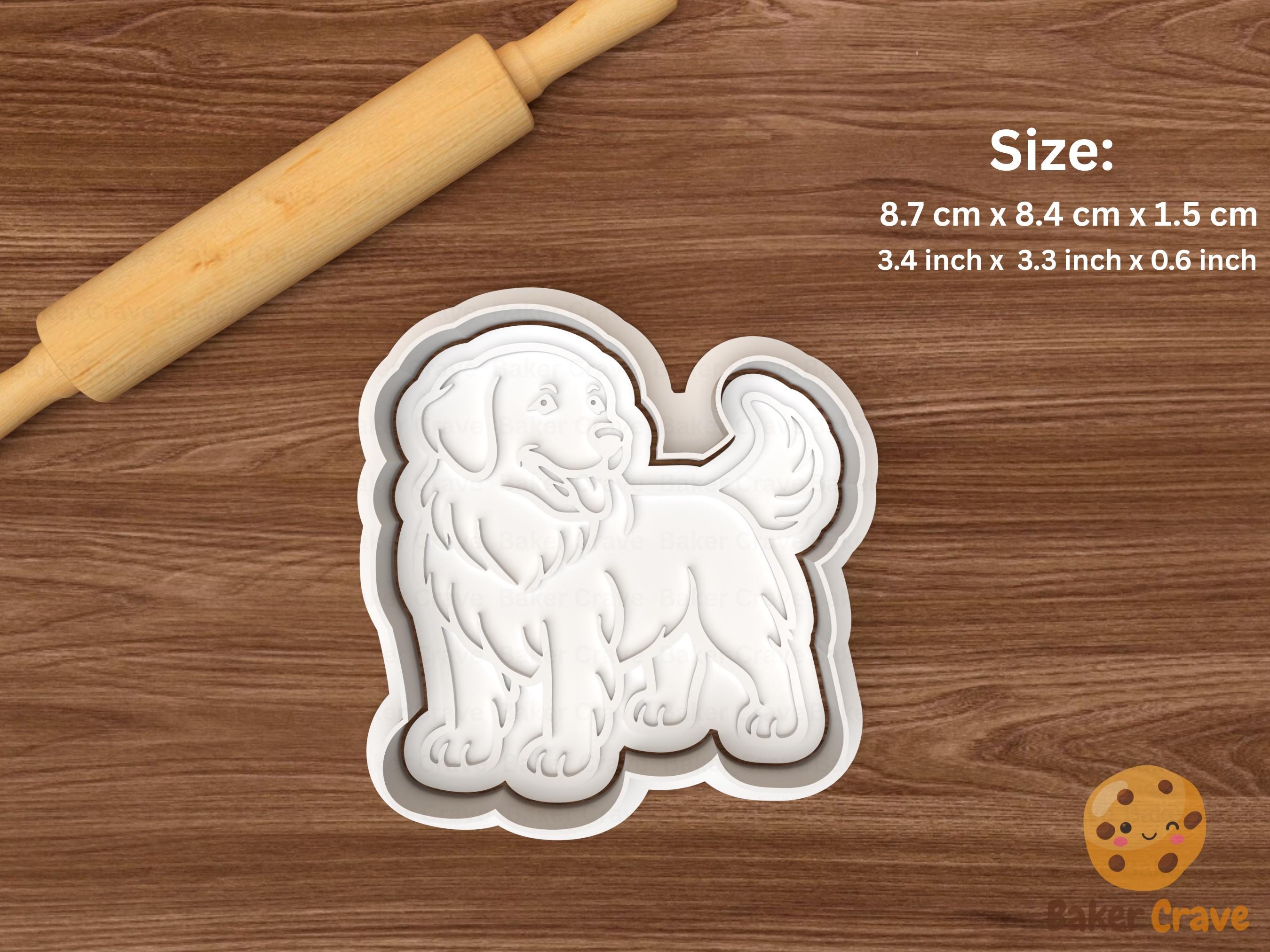 Golden Retriever Dog Cookie Cutter Set STL File