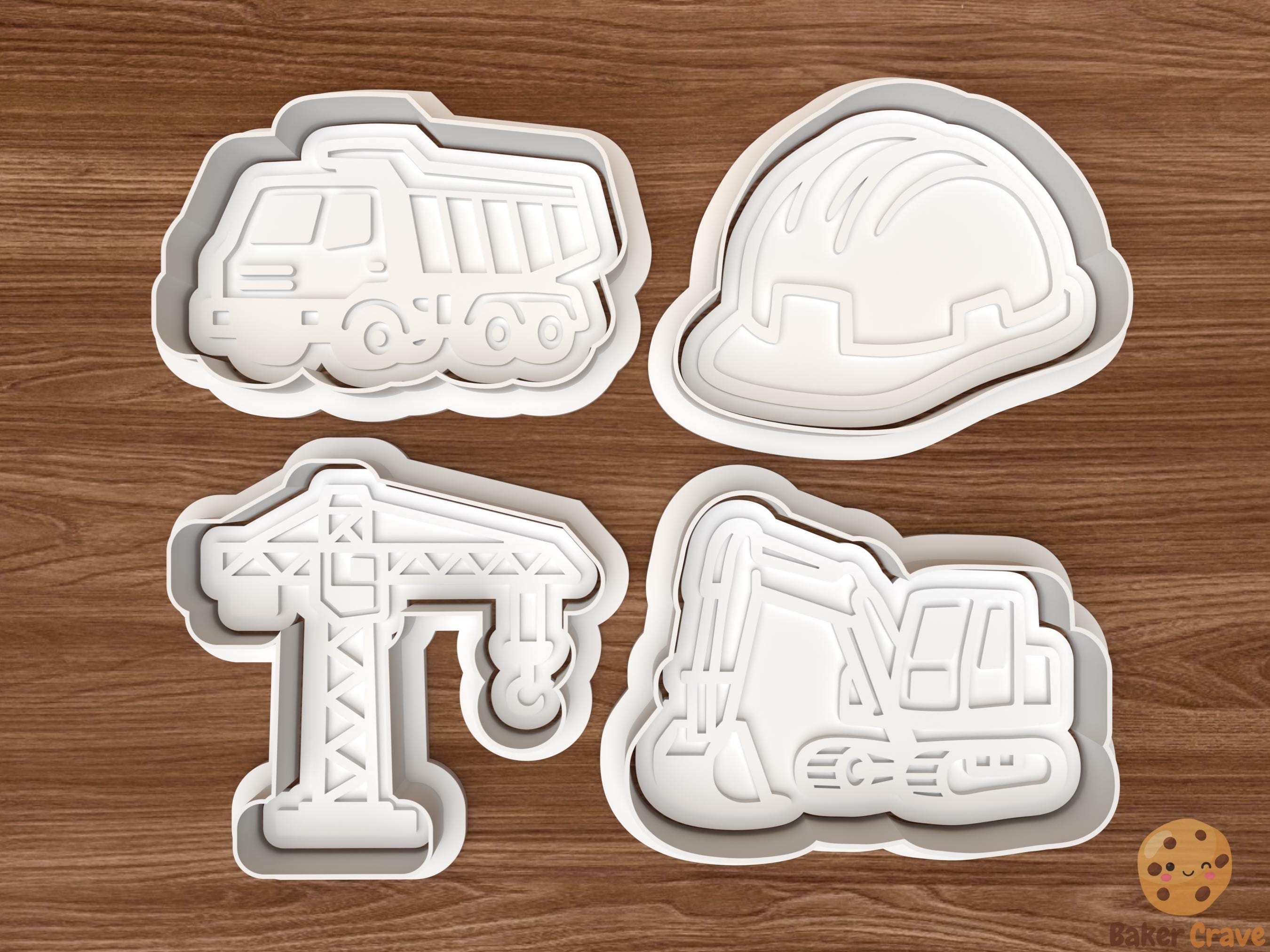 Construction Cookie Cutter Set STL File