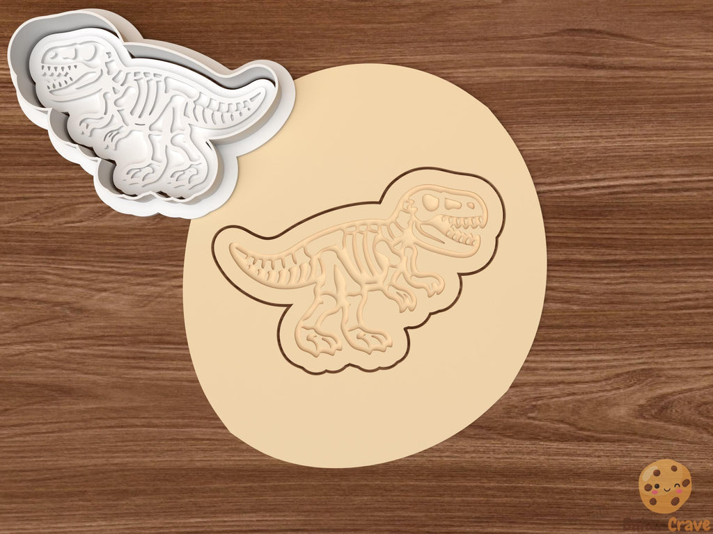 Dinosaur Fossil Cookie Cutter Set STL File