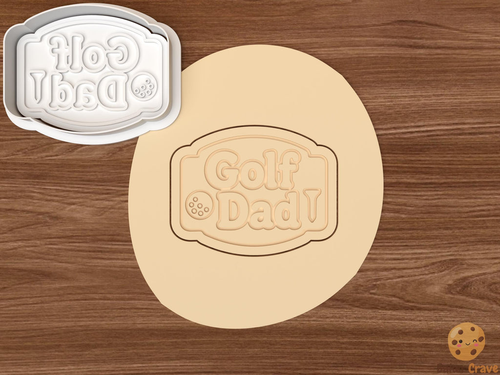 Golf Dad Cookie Cutter Set STL File