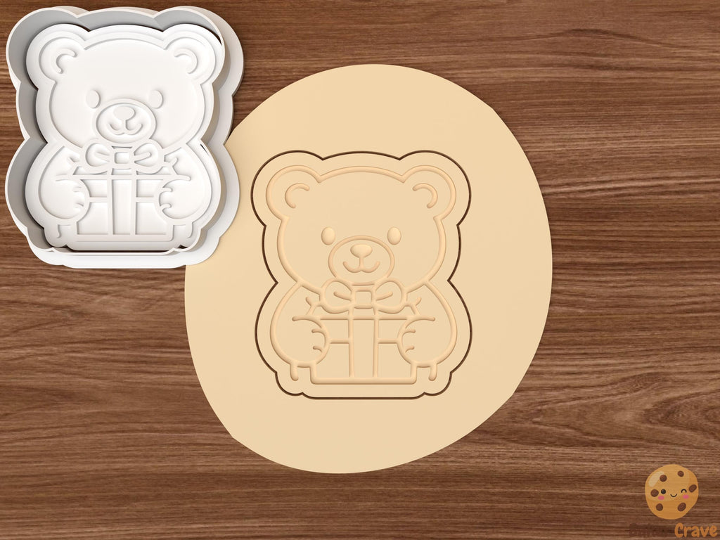 Birthday Teddy Bear Cookie Cutter Set STL File