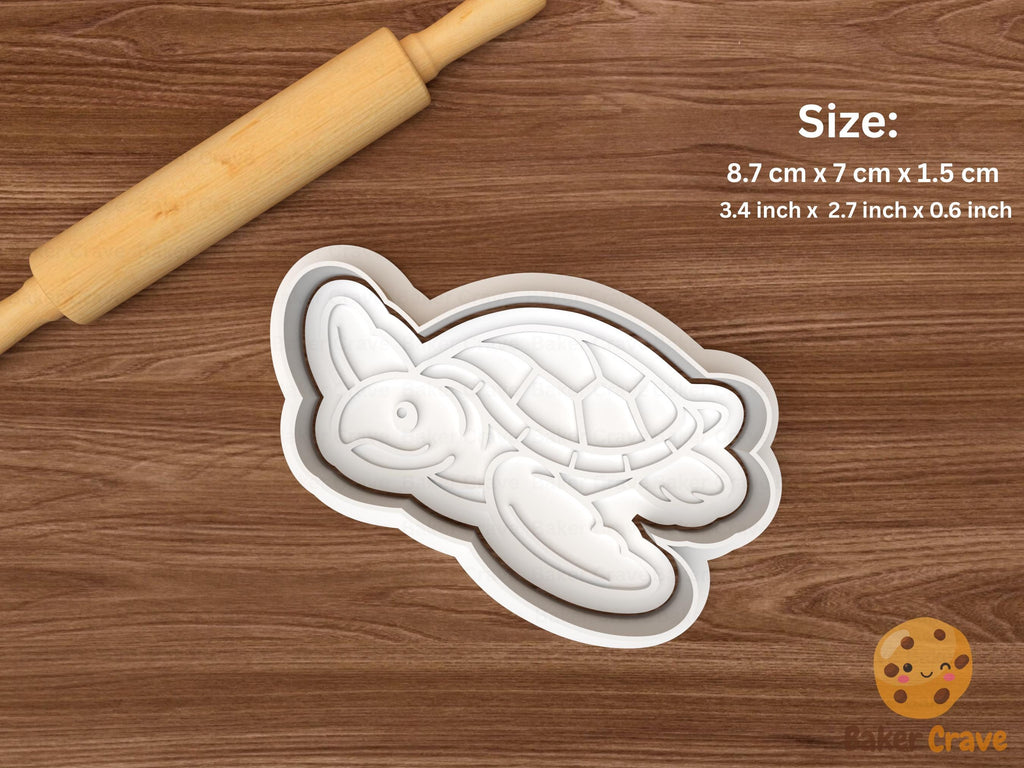 Sea Turtle Cookie Cutter Set STL File