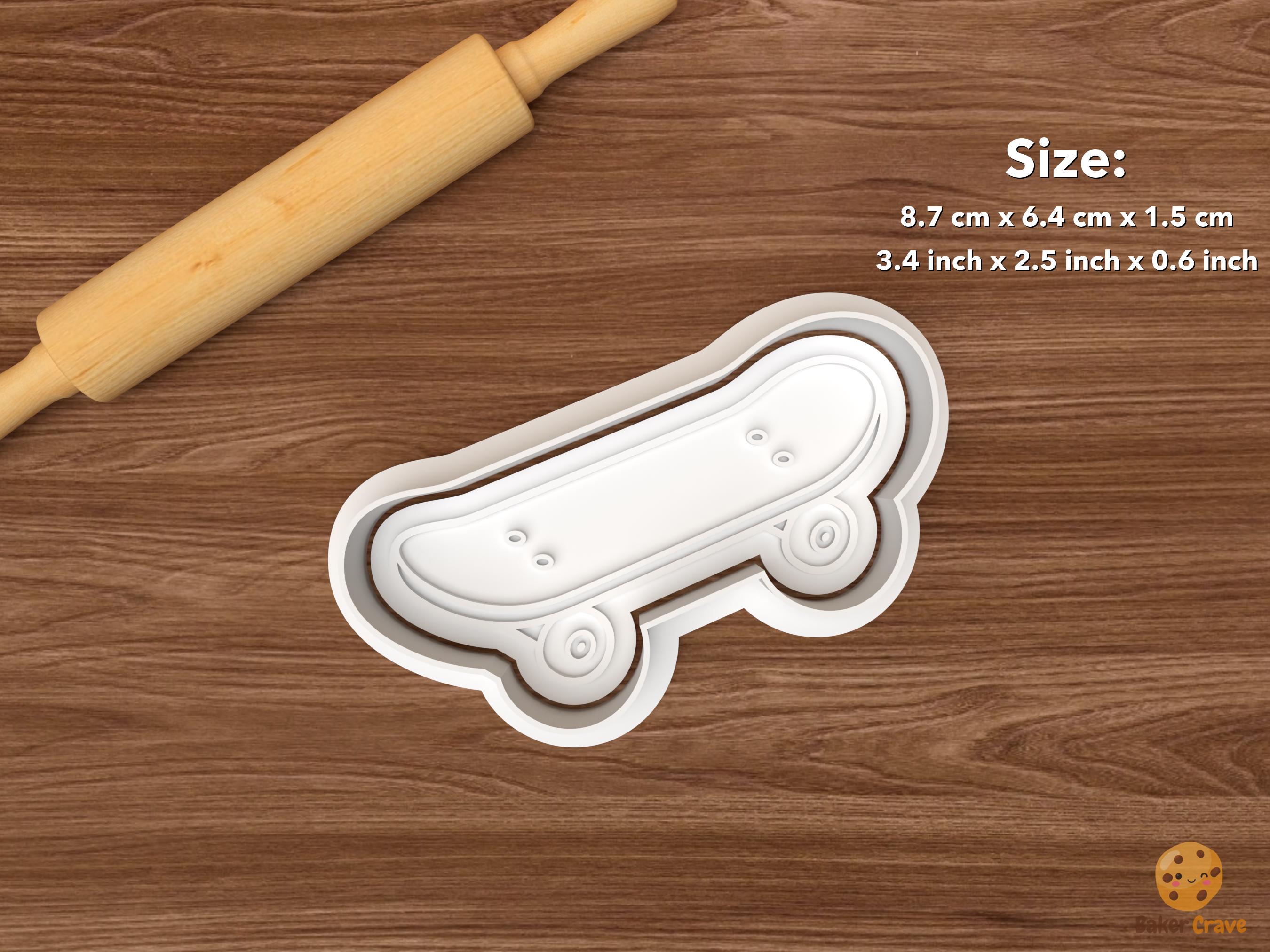 Skateboarding Cookie Cutter Set STL File
