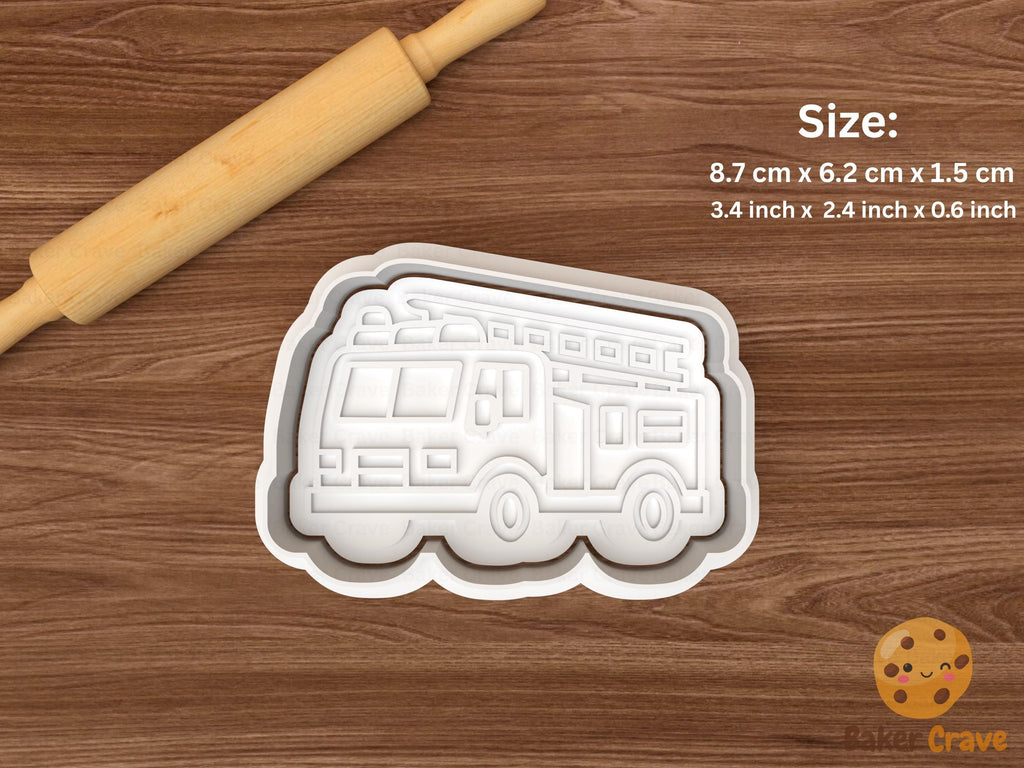 Fire Department Cookie Cutter Set STL File