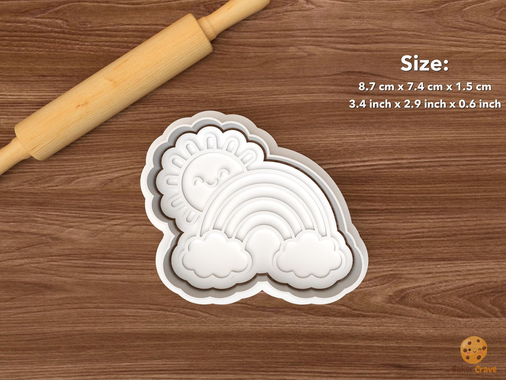 Kawaii Rainbow Cookie Cutter Set STL File