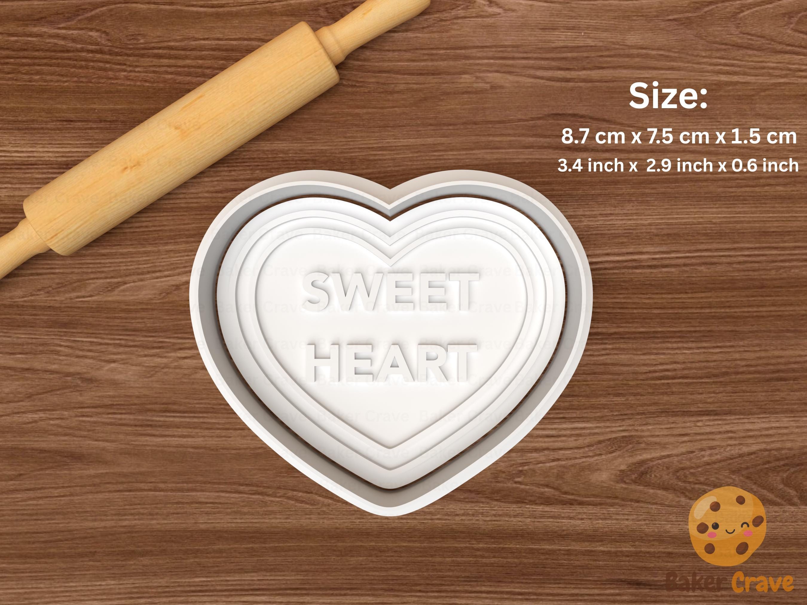 Valentines Conversation Hearts Cookie Cutter Set STL File