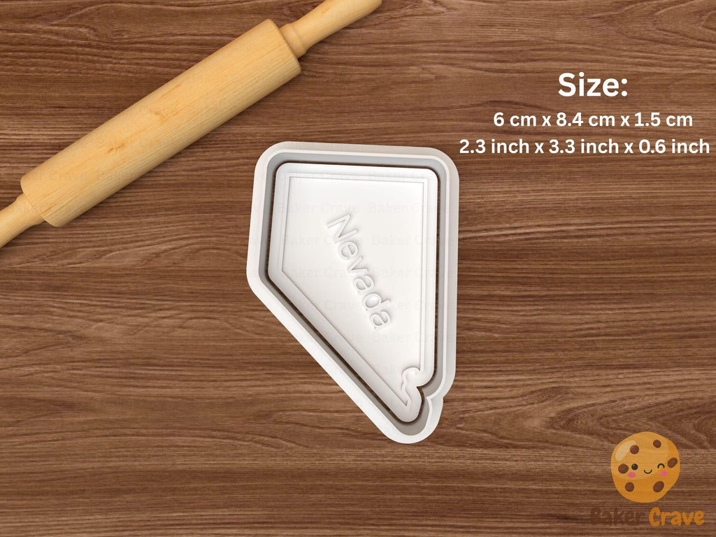 USA State Map Cookie Cutter Set STL File