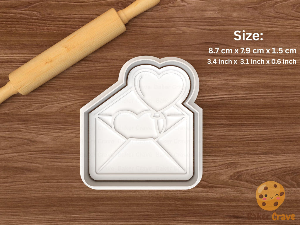 Valentine Love Mail Cookie Cutter Set STL File