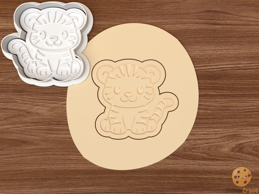 Baby Safari Animals Cookie Cutter Set STL File