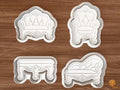 Vintage Furniture Cookie Cutter Set STL File