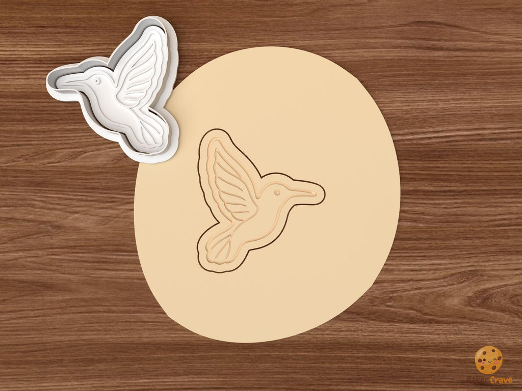 Hummingbird Flower Cookie Cutter Set STL File