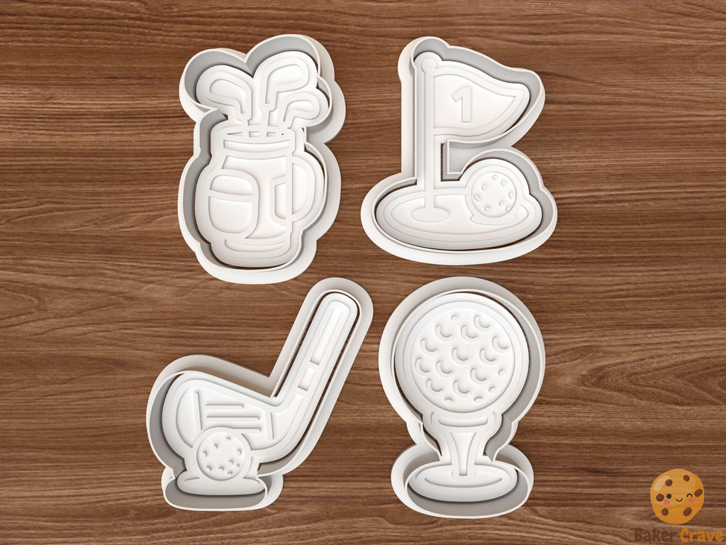 Golf Cookie Cutter Set STL File
