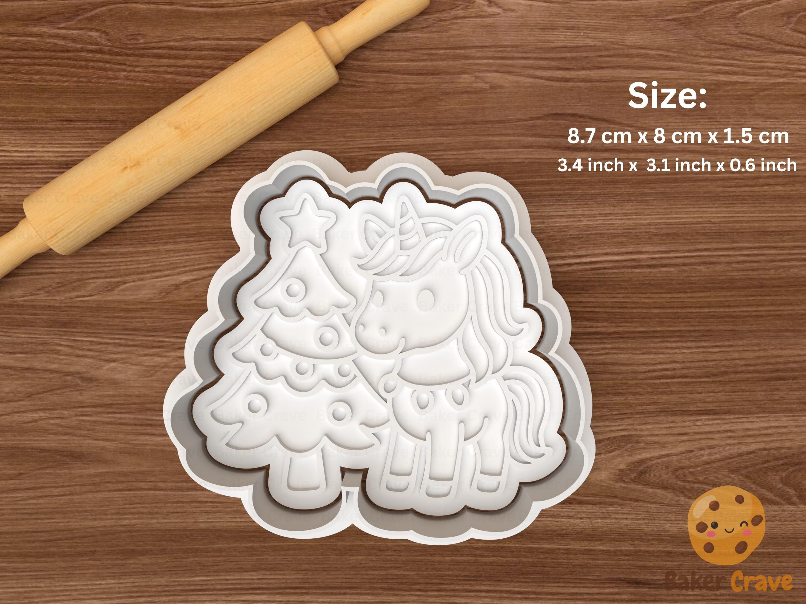 Christmas Unicorn Cookie Cutter Set STL File