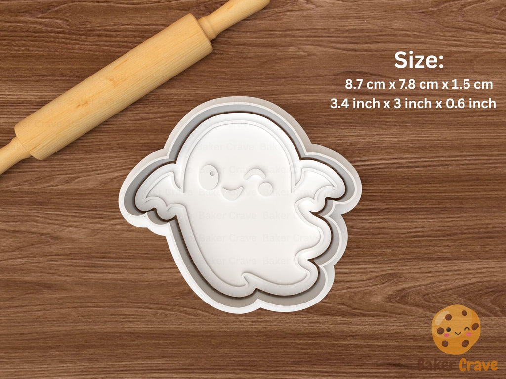Kawaii Halloween Ghost Cookie Cutter Set STL File