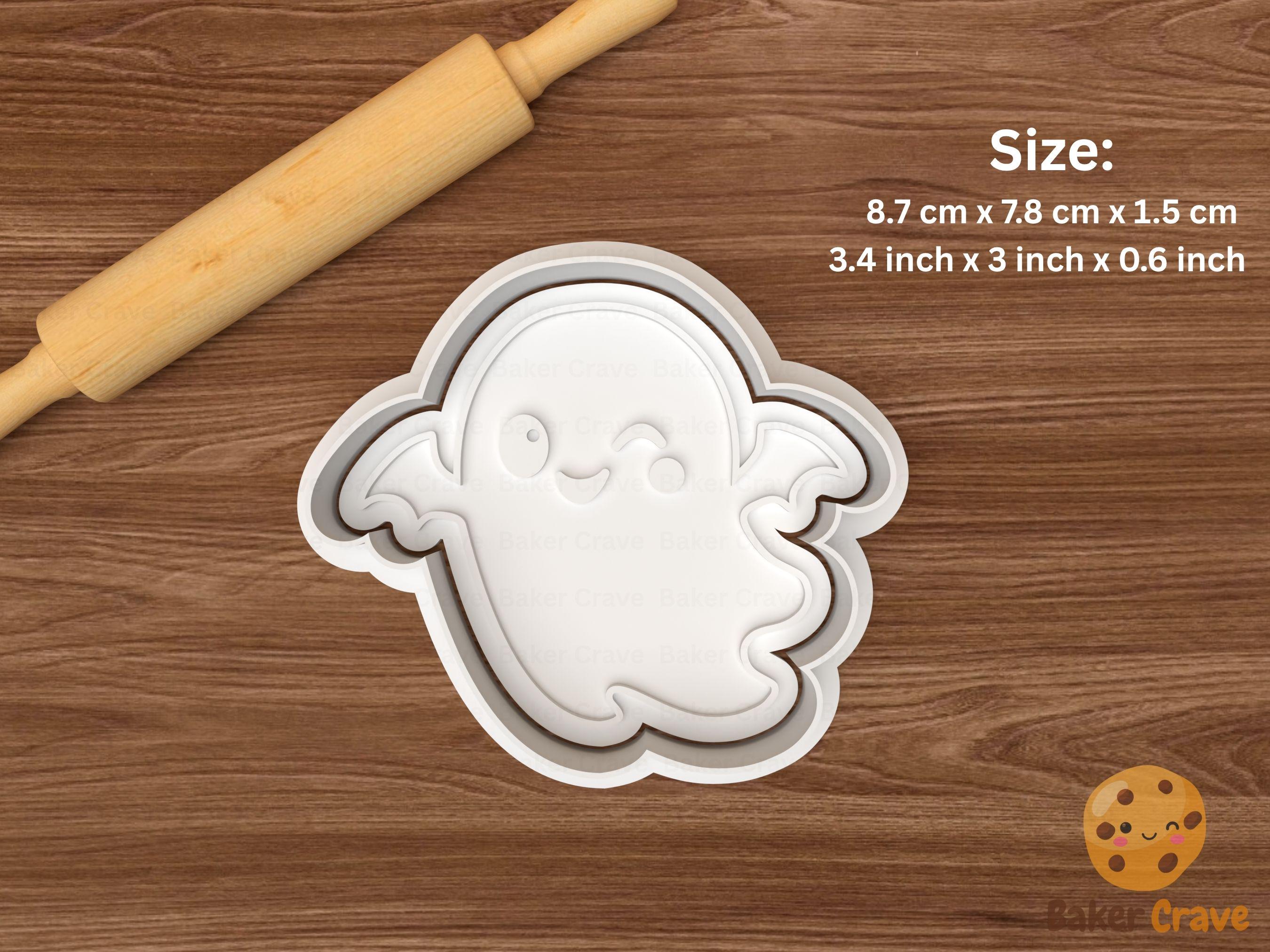 Kawaii Halloween Ghost Cookie Cutter Set STL File