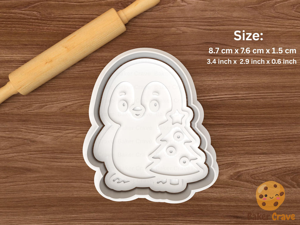 Christmas Penguin Cookie Cutter Set STL File