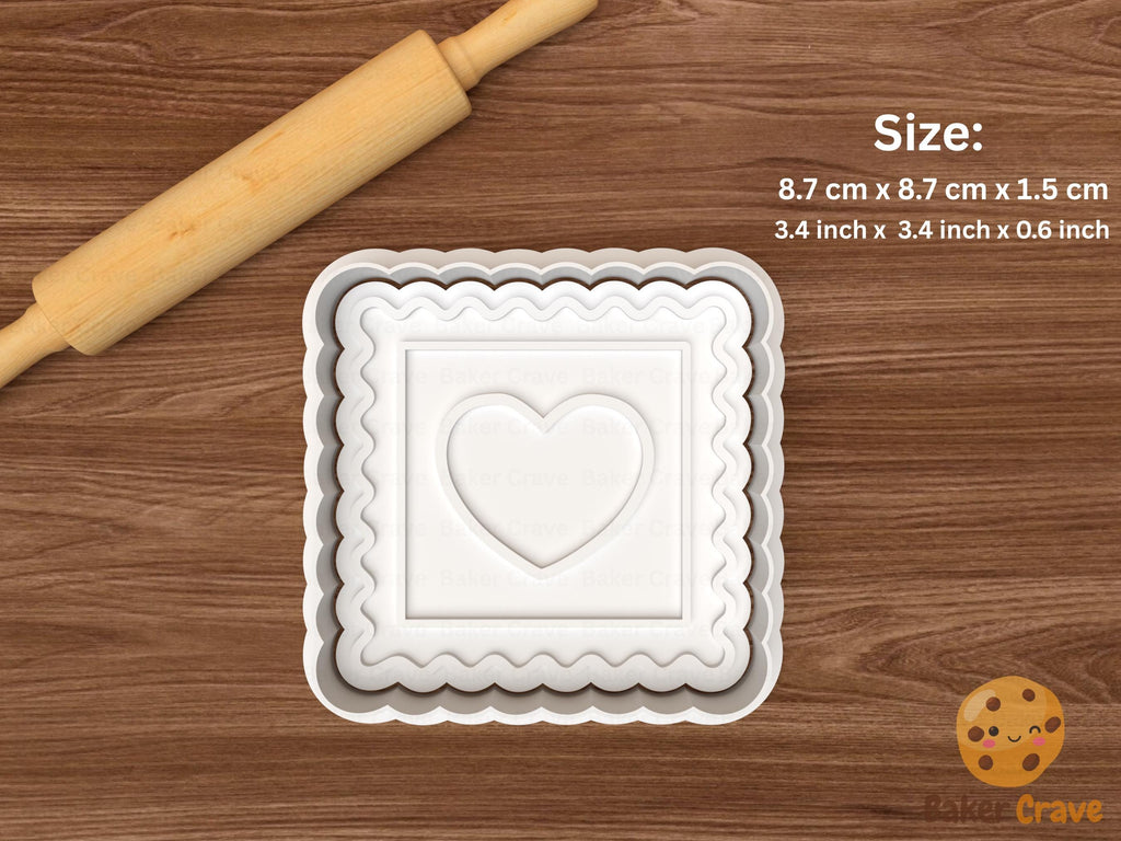 Valentine Love Mail Cookie Cutter Set STL File