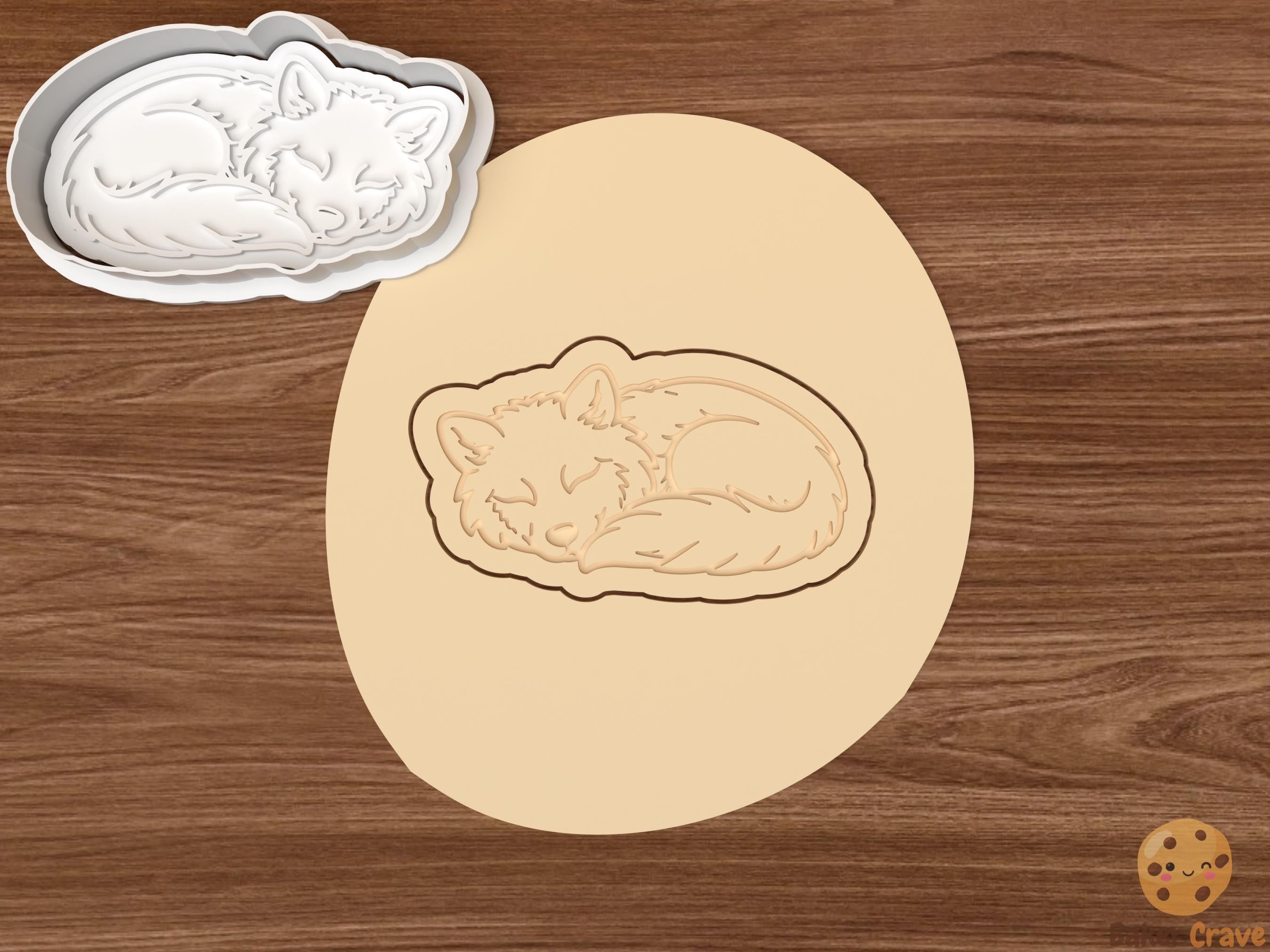 Wolf Cookie Cutter Set STL File