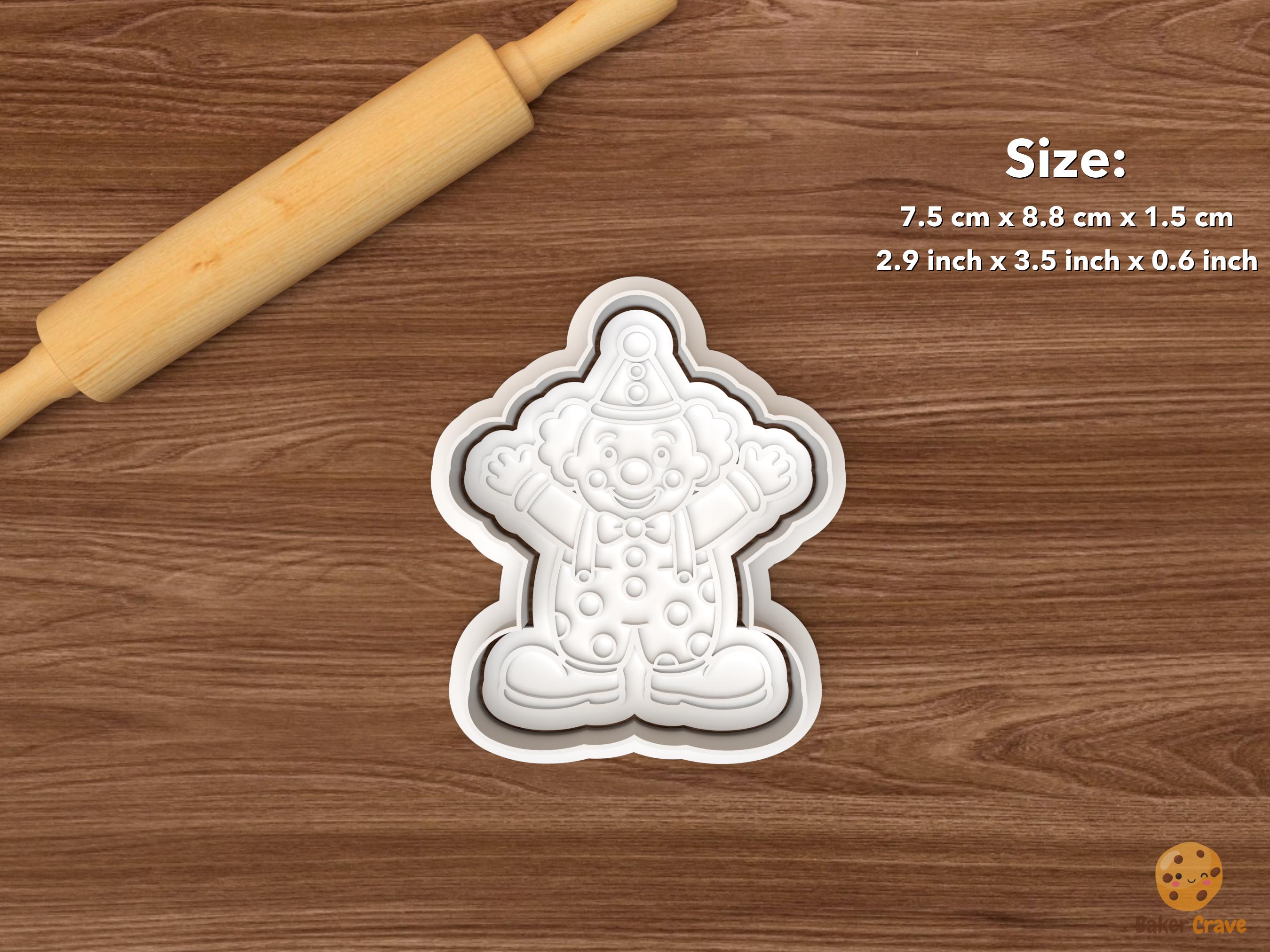 Clown Cookie Cutter Set STL File