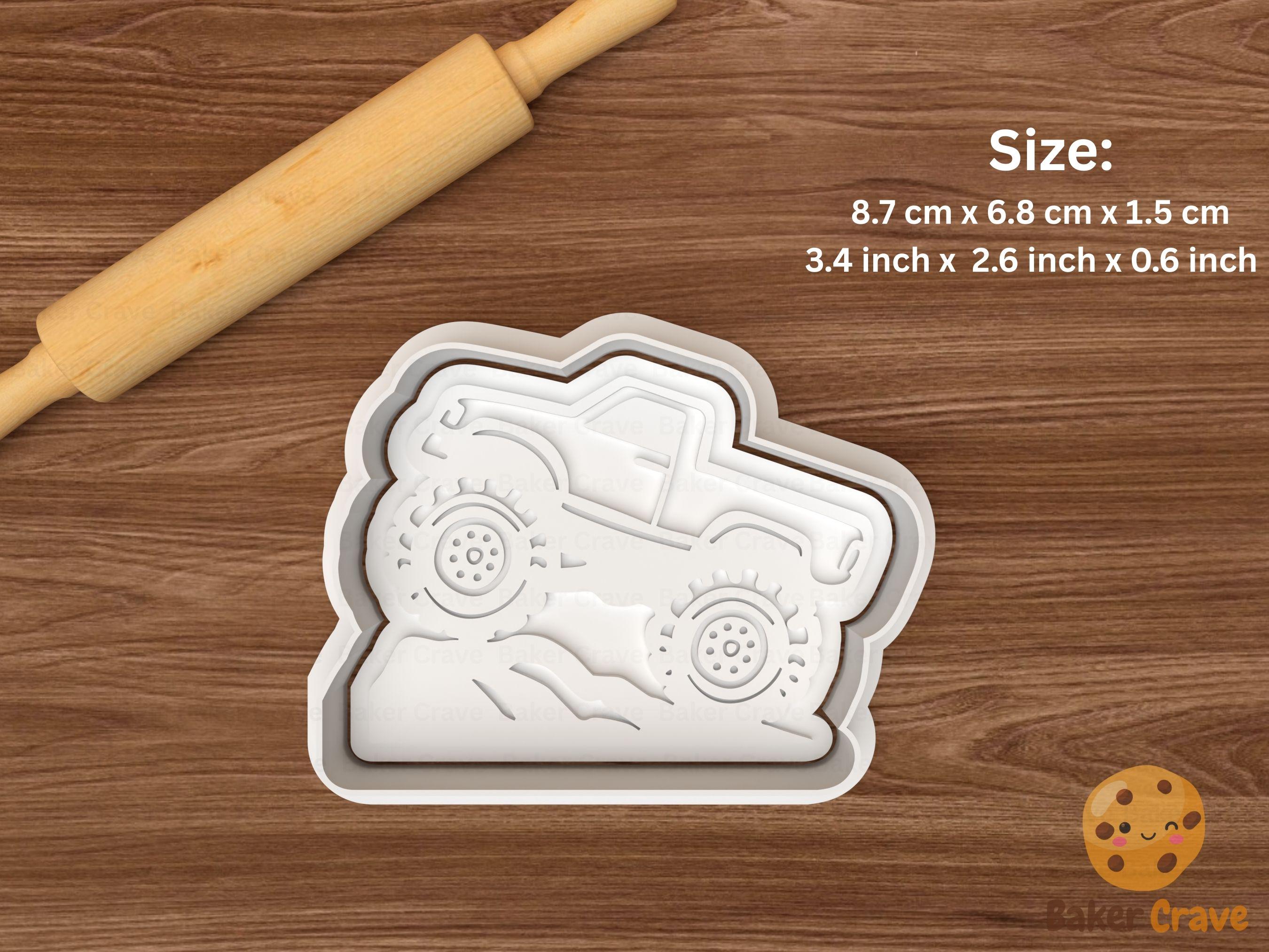 Monster Truck Cookie Cutter Set STL File