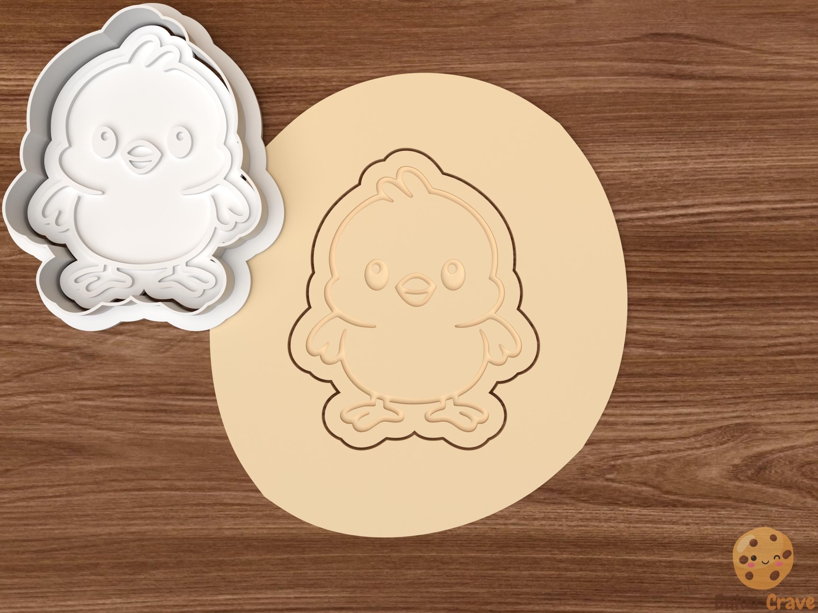 Easter Chick Cookie Cutter Set STL File