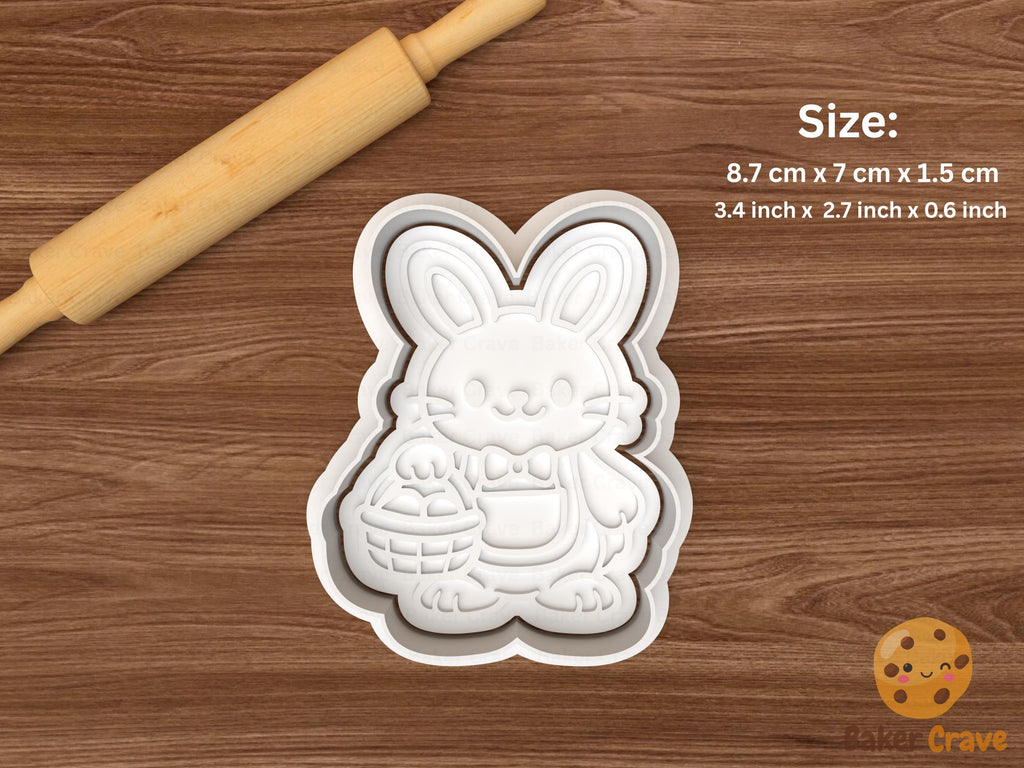 Easter Bunny Cookie Cutter Set STL File