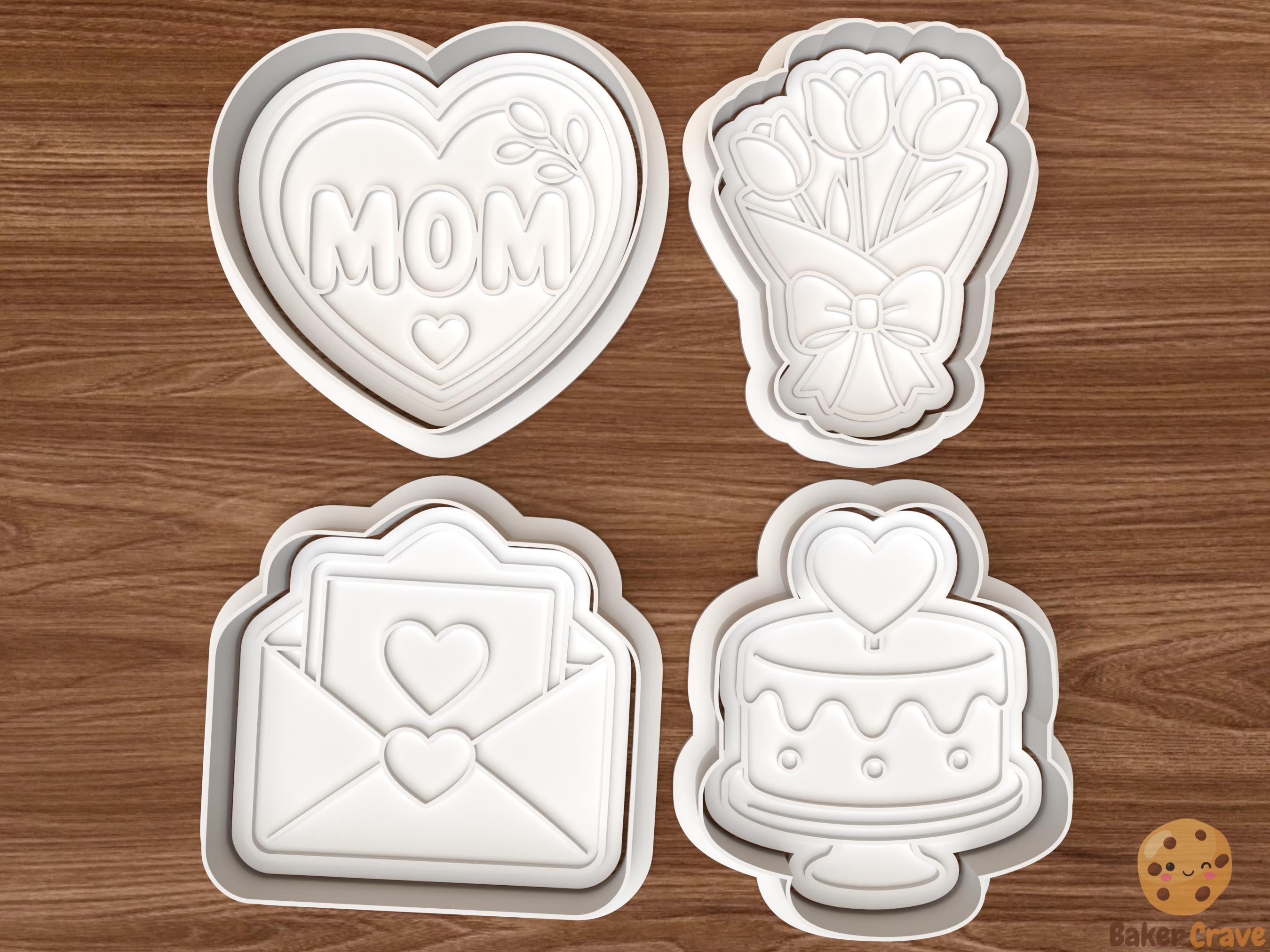 Mom Gift Cookie Cutter Set STL File