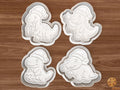 Christmas Dinosaur Cookie Cutter Set STL File