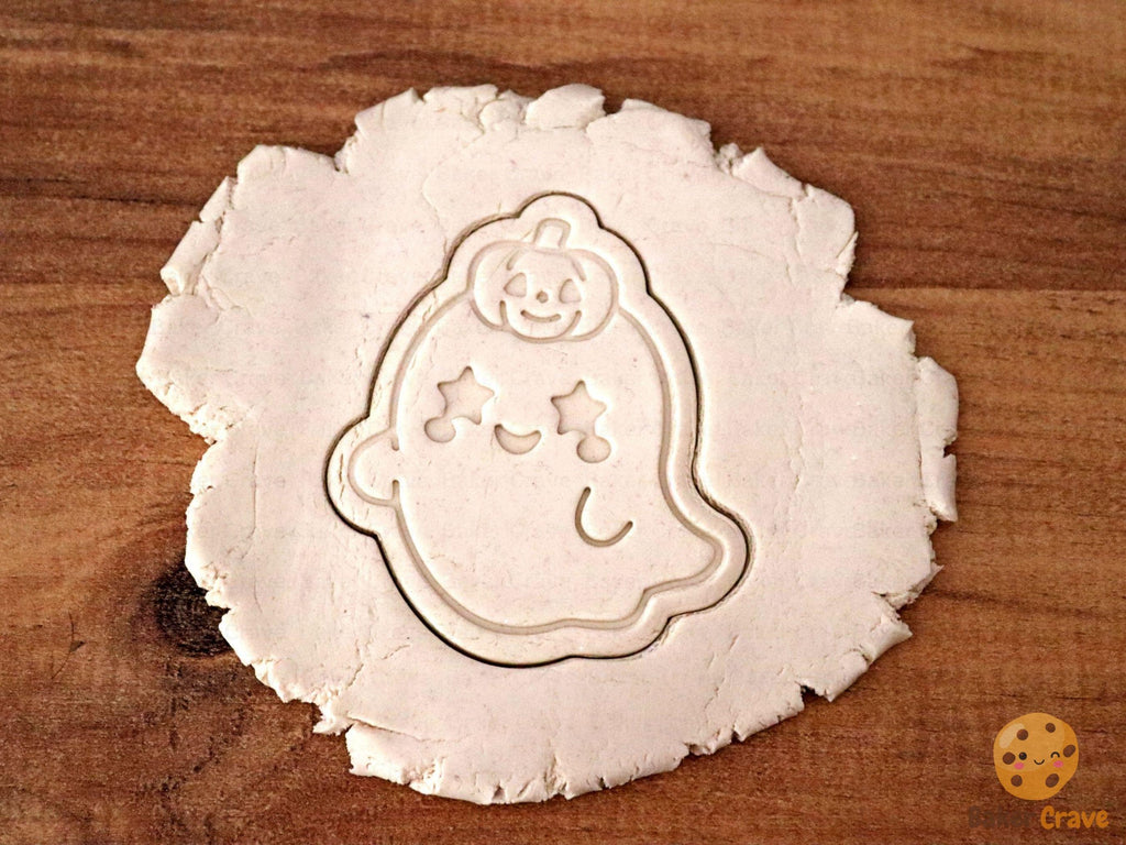 Kawaii Halloween Ghost Cookie Cutter Set STL File