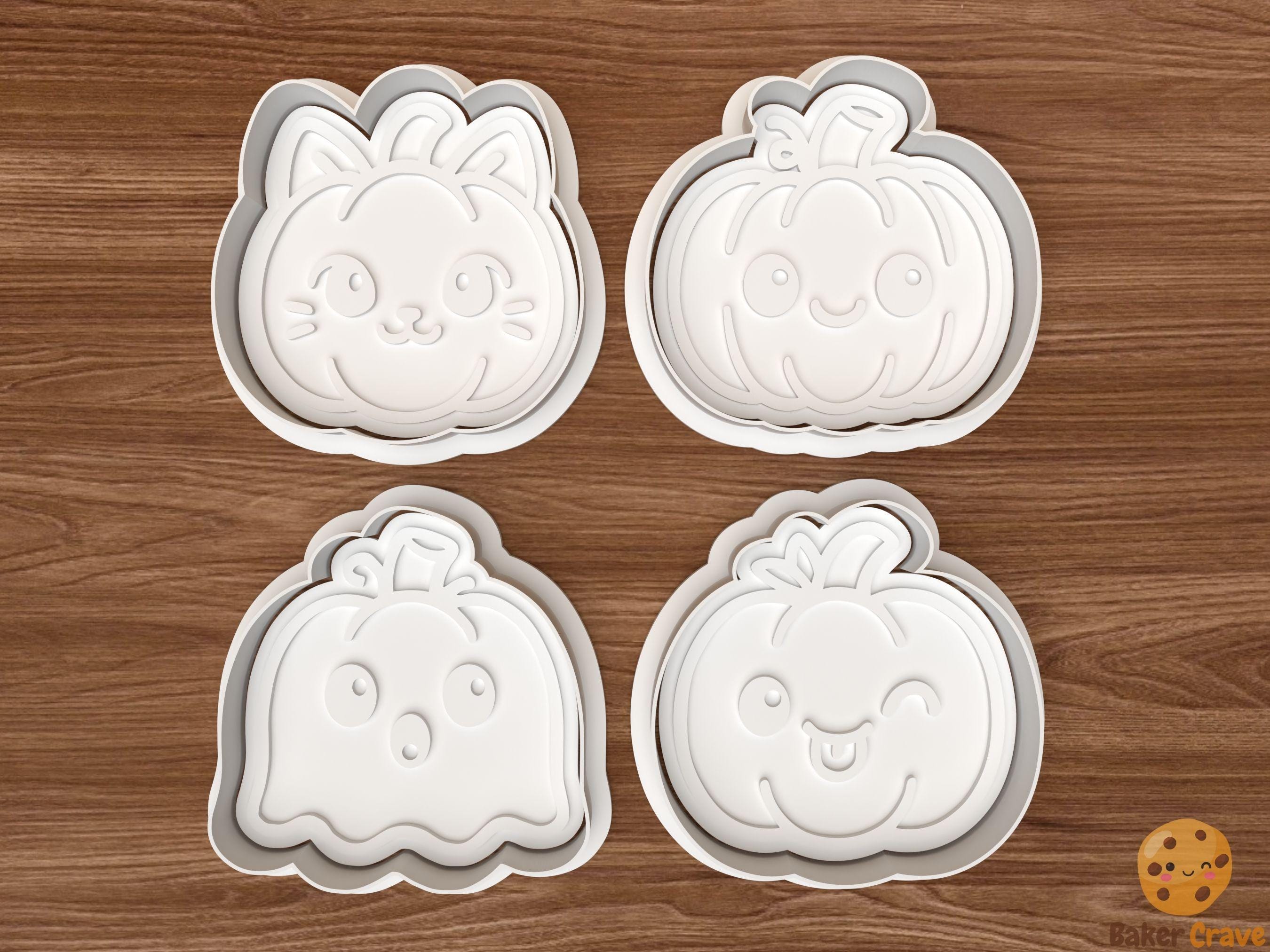 Kawaii Pumpkin Cookie Cutter Set STL File